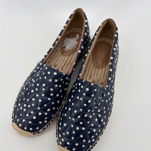 New Aerosols Women's Quilted Polka Dot Espadrilles, Size 10